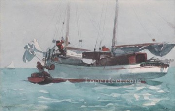  tomando Obras - Asumiendo provisiones húmedas Realismo pintor marino Winslow Homer
